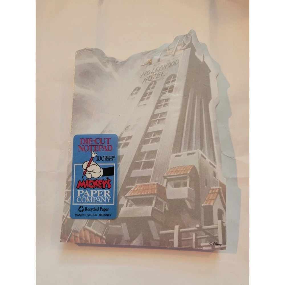 Vintage Die-Cut Notepad Hollywood Hotel Mickeys Paper Company